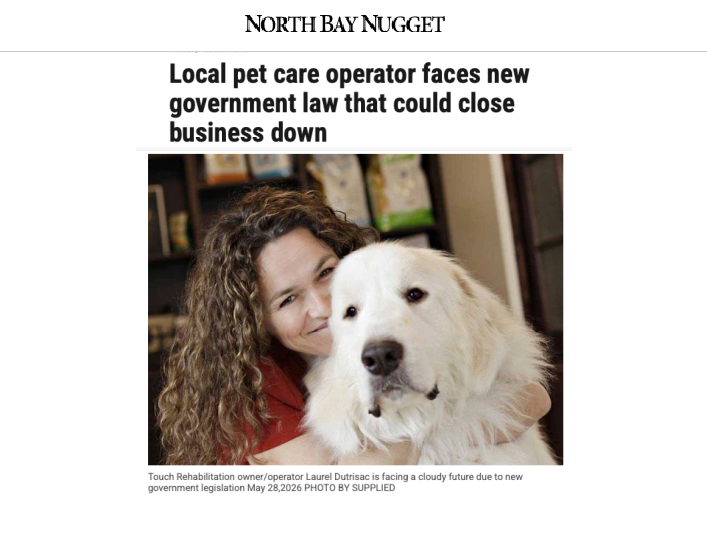 ONTARIO ANIMAL PROTECTIONS & STANDARDS KEEP LAGGING