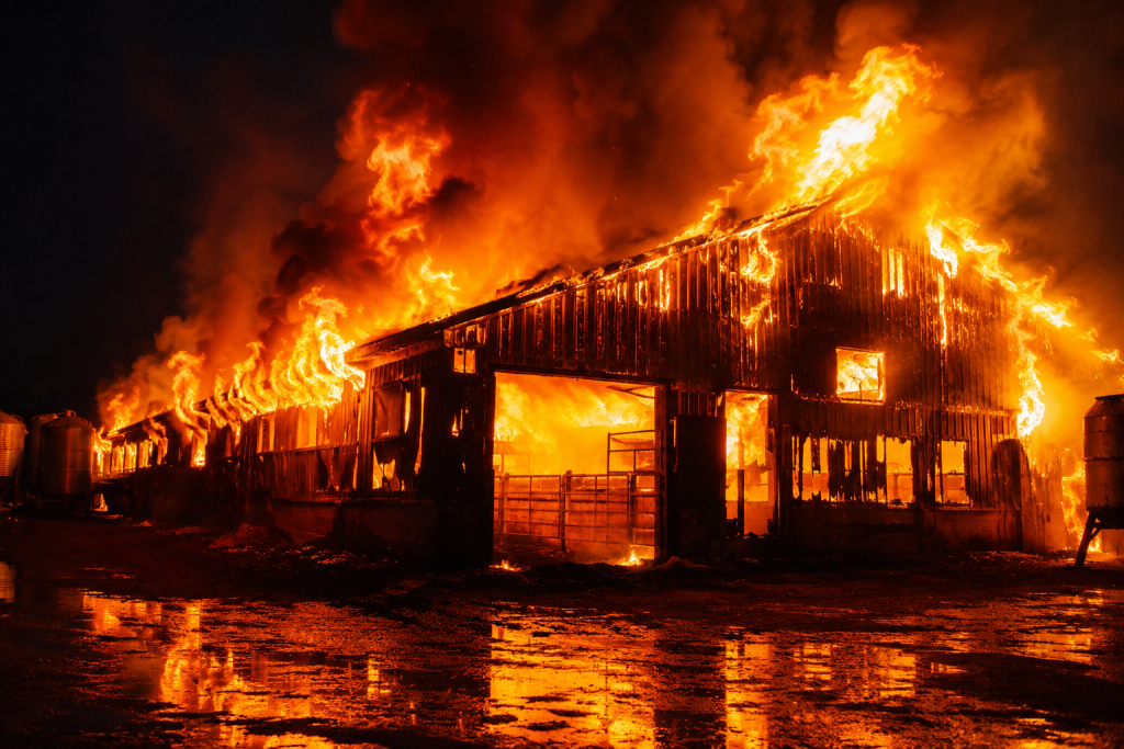 ONTARIO BARN FIRES